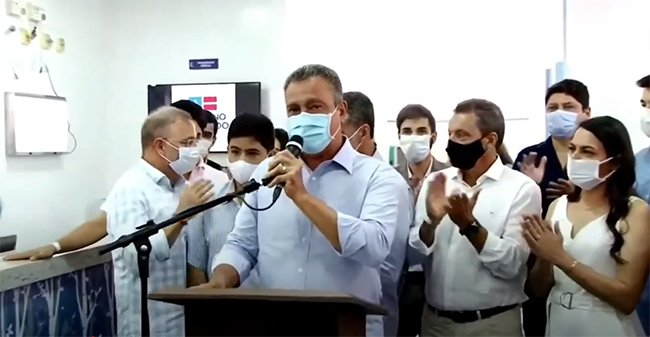 Rui Costa vai às lágrimas na inauguração do Hospital do Câncer hoje em Caetité