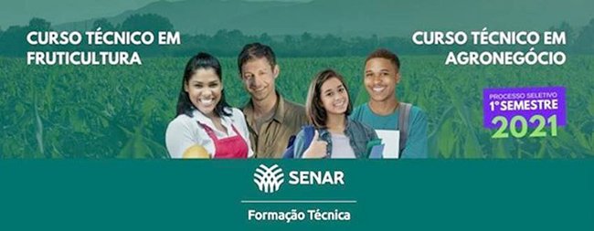 SENAR abre inscrições para cursos técnicos gratuitos na Bahia