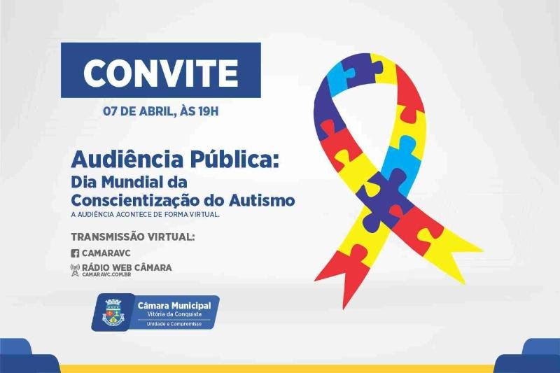 Câmara: Audiência Pública sobre Dia Mundial da Conscientização do Autismo
