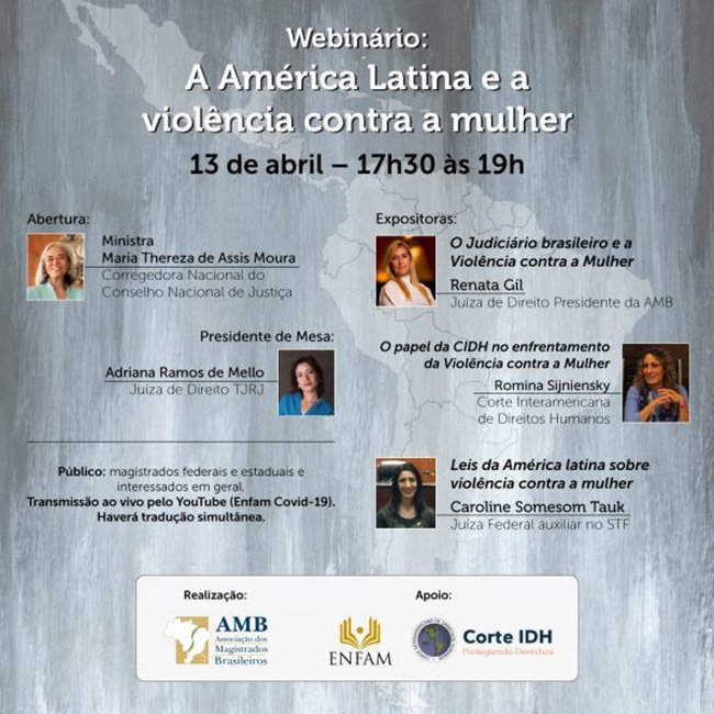 Violência contra a mulher é tema de Webinário