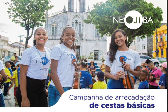 NEOJIBA realiza campanha de enfrentamento à fome