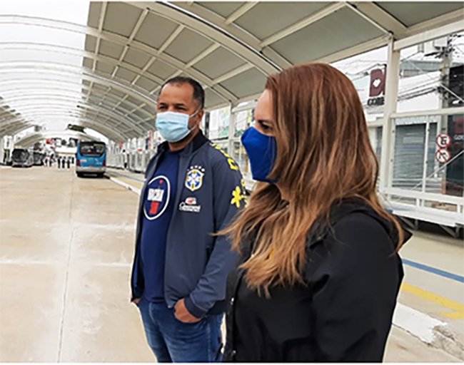 Prefeita Sheila Lemos acompanha testes de operação na Estação Herzem Gusmão