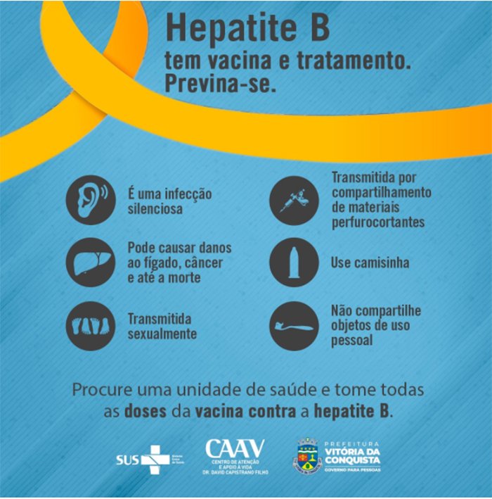 Julho Amarelo: Prefeitura lança campanha de combate às hepatites virais