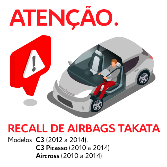 MP aciona Peugeot Citroen para assegurar substituição de airbags defeituosos