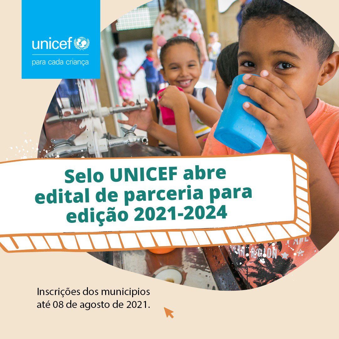 Municípios tem até o próximo domingo, 08 para se inscrever no programa Selo UNICEF