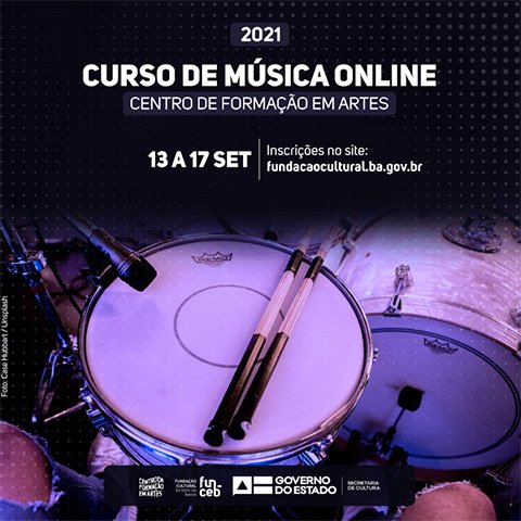 Centro de Formação em Artes da FUNCEB abre inscrições para cursos de Música