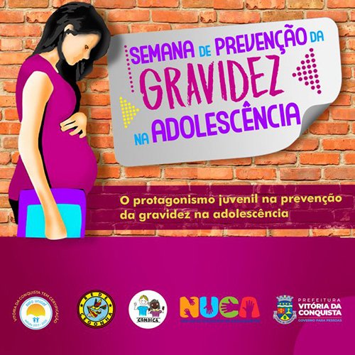 Semana de Prevenção da Gravidez na Adolescência em Vitória da Conquista começa nesta terça-feira