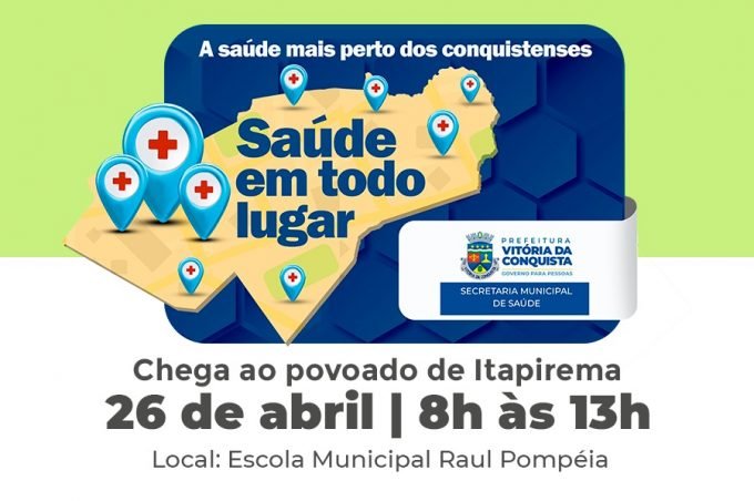 Povoado de Itapirema recebe o projeto Saúde em Todo Lugar nesta terça, 26