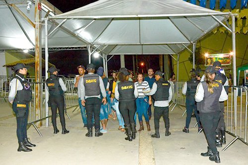 Forças de segurança: tranquilidade durante a festa do Arraiá da Conquista