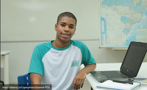 Aluno da Rede Sesi Bahia, estudante de 17 anos ganha bolsa em uma das principais escolas técnicas da Europa