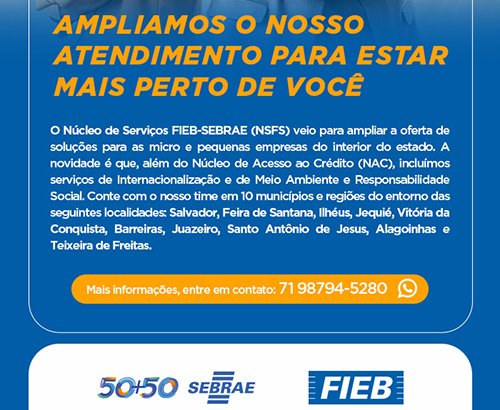 Sebrae amplia oferta de serviços para micro e pequenos empresários