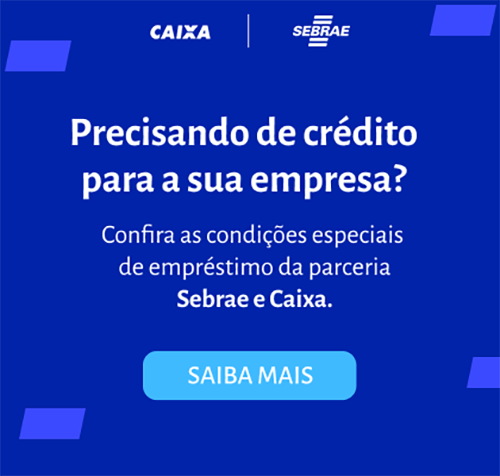 Sebrae ajuda empreendedores a buscar crédito e na administração eficiente dos recursos