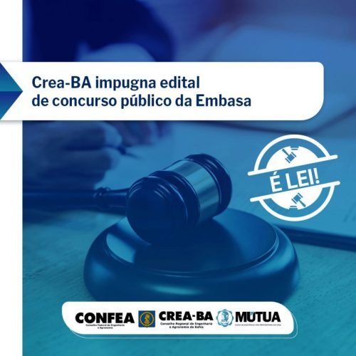 Crea-BA impugna edital da Embasa
