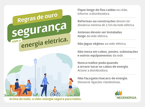 Neoenergia Coelba lança programa que  conscientiza população sobre cuidados com a rede elétrica