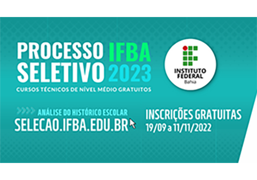 Ensino profissionalizante: IFBA Prosel 2023