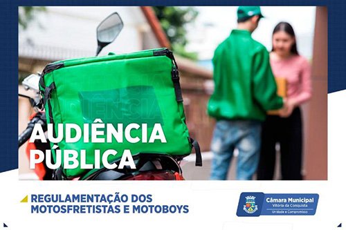 Câmara debate regulamentação de motofretistas e motoboys em Vitória da Conquista