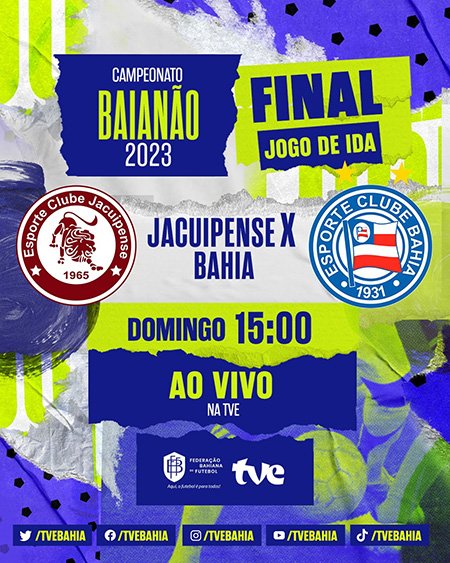 Bahia e Jacuipense na final do Campeonato Baiano na TVE
