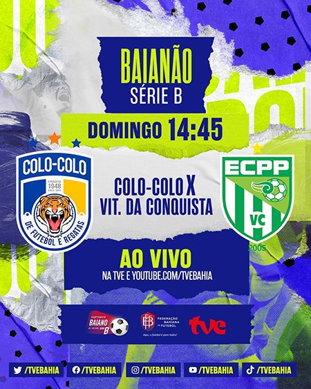 Colo Colo e Vitória da Conquista neste domingo ao vivo pela TVE
