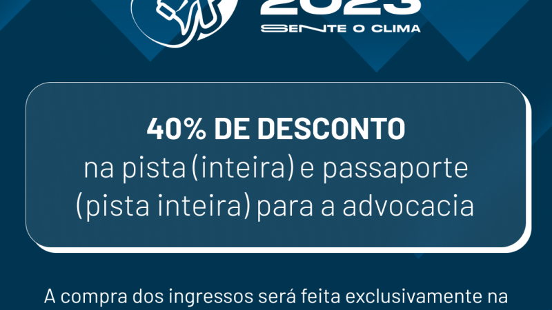 Festival de Inverno concede descontos exclusivos para profissionais inscritos na OAB