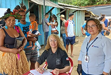 Rede SAC e Pedro Mello realizam atendimento para emissão de RG de indígenas em Belmonte