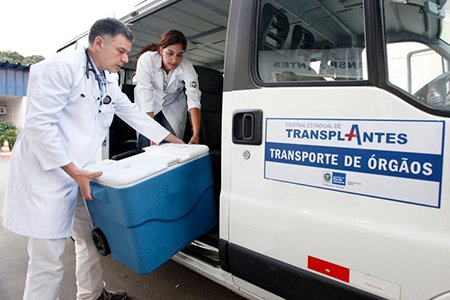 Empresas aéreas transportaram gratuitamente 61,3 mil itens para transplantes desde 2014