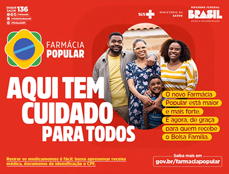 Mídia Banco24Horas vai anunciar a nova Farmácia Popular do Ministério da Saúde