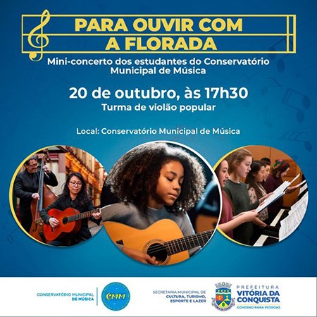 Conservatório Municipal de Música promove miniconcertos nas sextas-feiras