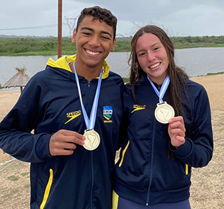 Atletas baianos conquistam marca histórica no Sul-Americano Juvenil de Desportos Aquáticos, na Argentina