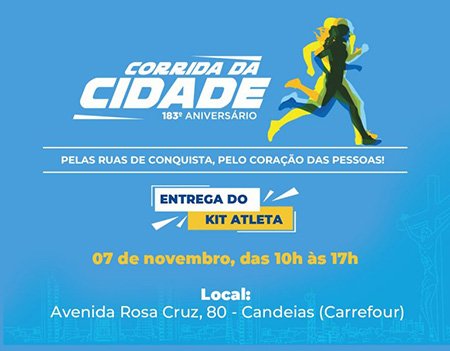 Desportistas podem retirar kit atleta para a corrida da cidade a partir desta terça-feira