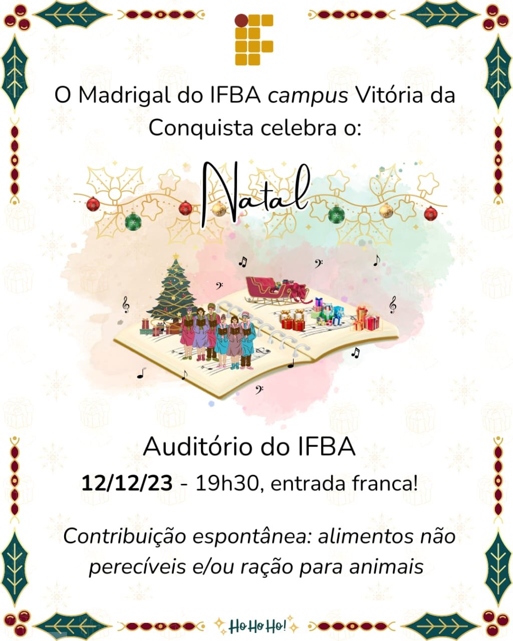 Dezembro — IFBA - Instituto Federal de Educação, Ciência e