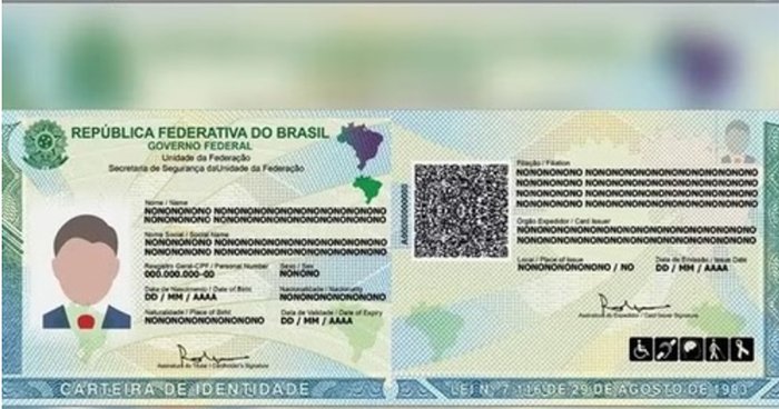Nova Carteira de Identidade Nacional começou a ser emitida nesta quinta-feira (11)