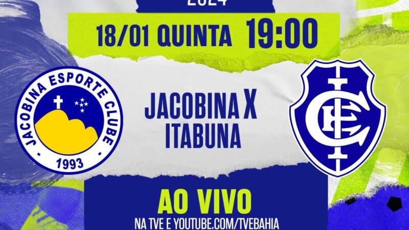 Baianão: Jacobina e Itabuna na TVE nesta quinta-feira