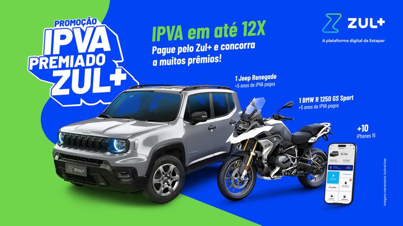 Zul+ realiza sorteio inédito para quem pagar IPVA pela plataforma