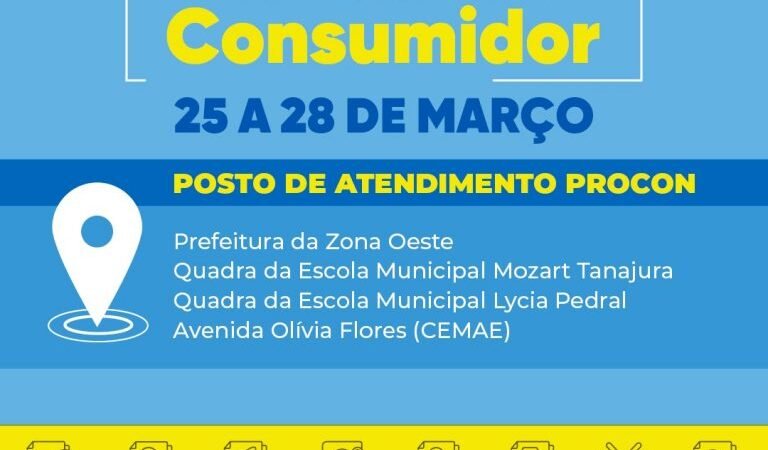 Semana Municipal de Defesa do Consumidor será realizada em quatro pontos de Conquista