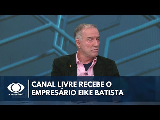 “Canal Livre” da Band entrevista o empresário Eike Batista neste domingo, 14