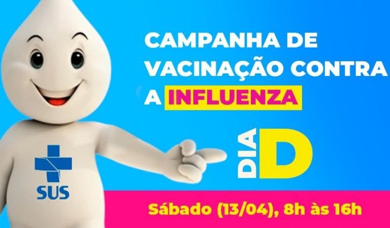Dia D de vacinação contra gripe acontece neste sábado em Vitória da Conquista