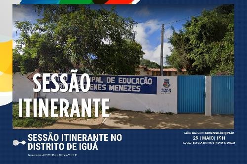 Câmara Municipal realiza Sessão Itinerante em Iguá