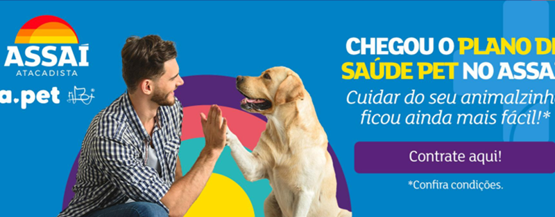 ASSAÍ amplia cardápio de serviços e oferece  plano de saúde e assistência veterinária a animais de estimação