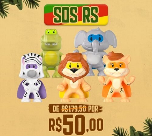 Mundo Animal Lanchonete Temática realiza ação solidária para crianças em abrigos do Rio Grande do Sul  