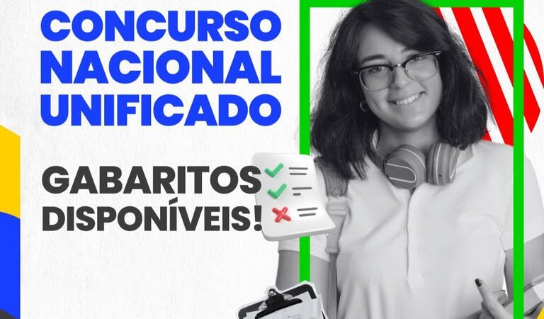 Concurso Nacional Unificado: Gabaritos já estão disponíveis