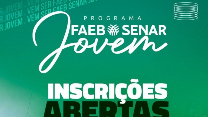 Sistema CNA/SENAR lança 6ª edição do Programa CNA Jovem