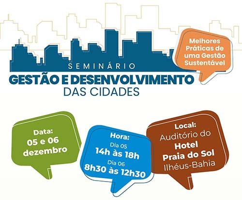 Reitor da Uesc destaca importância de Seminário para o futuro das cidades