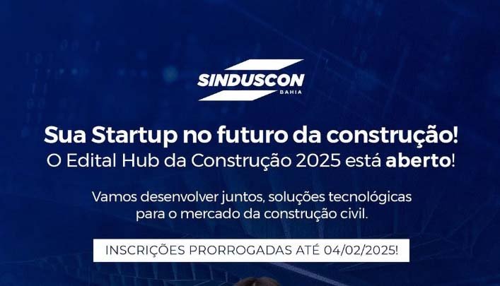 Inscrições prorrogadas para o Hub da Construção