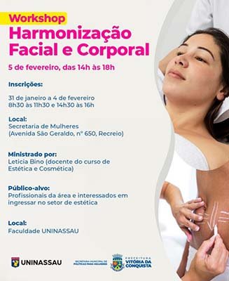 Inscrições abertas para Workshop de Harmonização Facial e Corporal pela SMPM