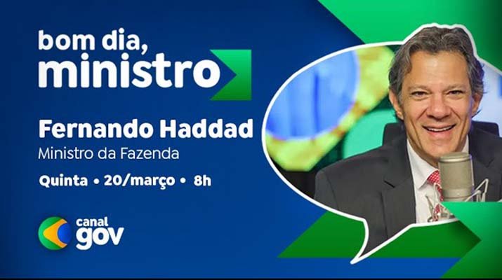 Fernando Hadad no Bom Dia Ministro desta quinta-feira