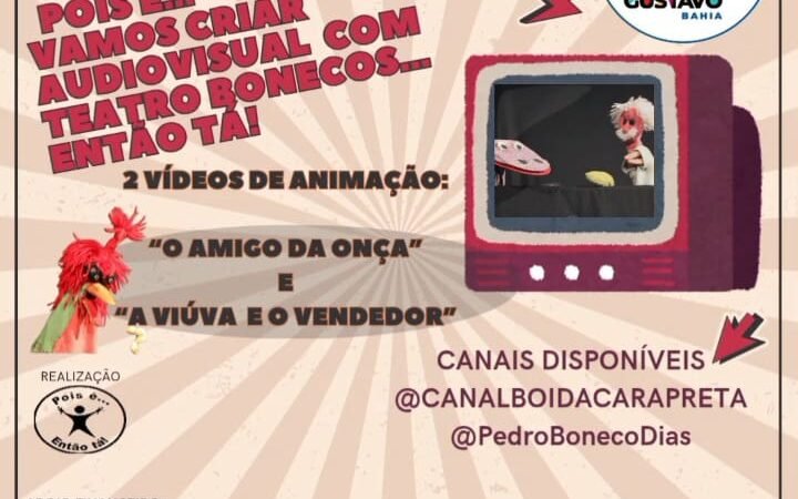 Vídeos com Bonecos estreiam nesta quarta-feira dia 23 de abril no YouTube.