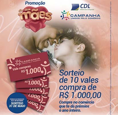 Comércio de Vitória da Conquista se prepara para as compras do Dia das Mães!