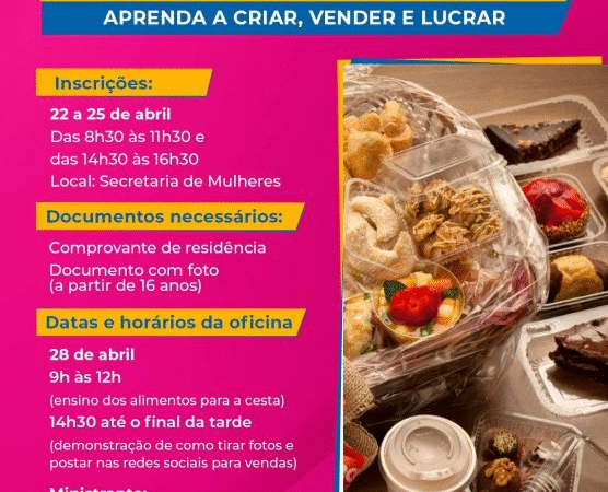 Oficina “Cesta de Sucesso” oferece capacitação para montagem e venda de cestas artesanais