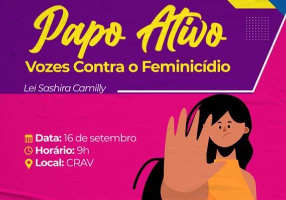 Vozes Contra o Feminicídio: SMPM realiza ação de incentivo à denúncia de violência