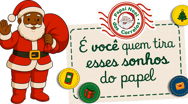 Nesta sexta-feira, 07, lançamento regional da campanha Papai Noel dos Correios 2025